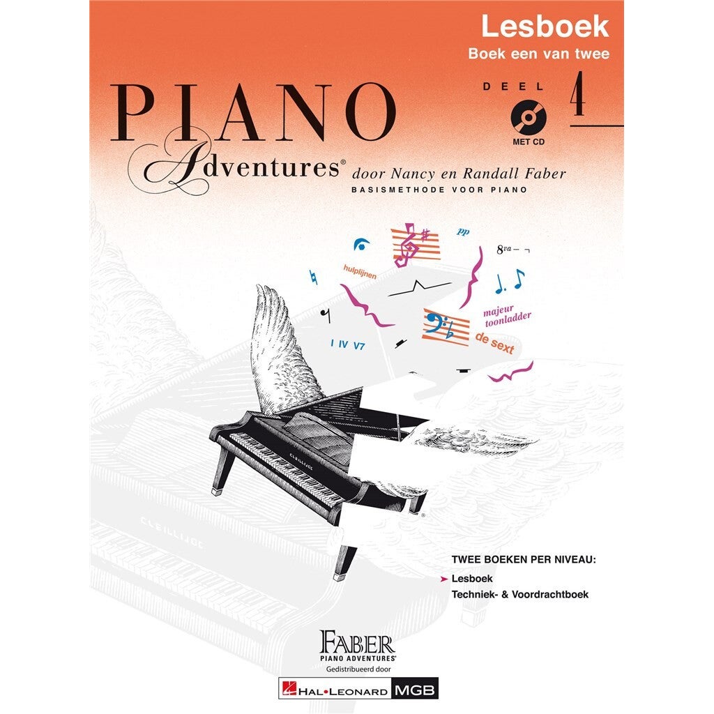 Hal Leonard Piano Adventures: Lesboek Deel 4 + CD Nederlandstalige editie