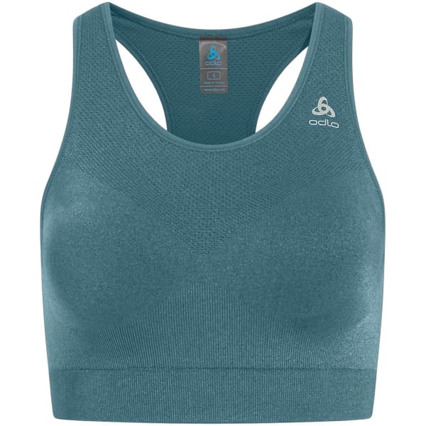 Brassière trail ODLO SEAMLESS MEDIUM CERAMICOOL SPORT BRA PROVINCIAL BLUE MELANGE