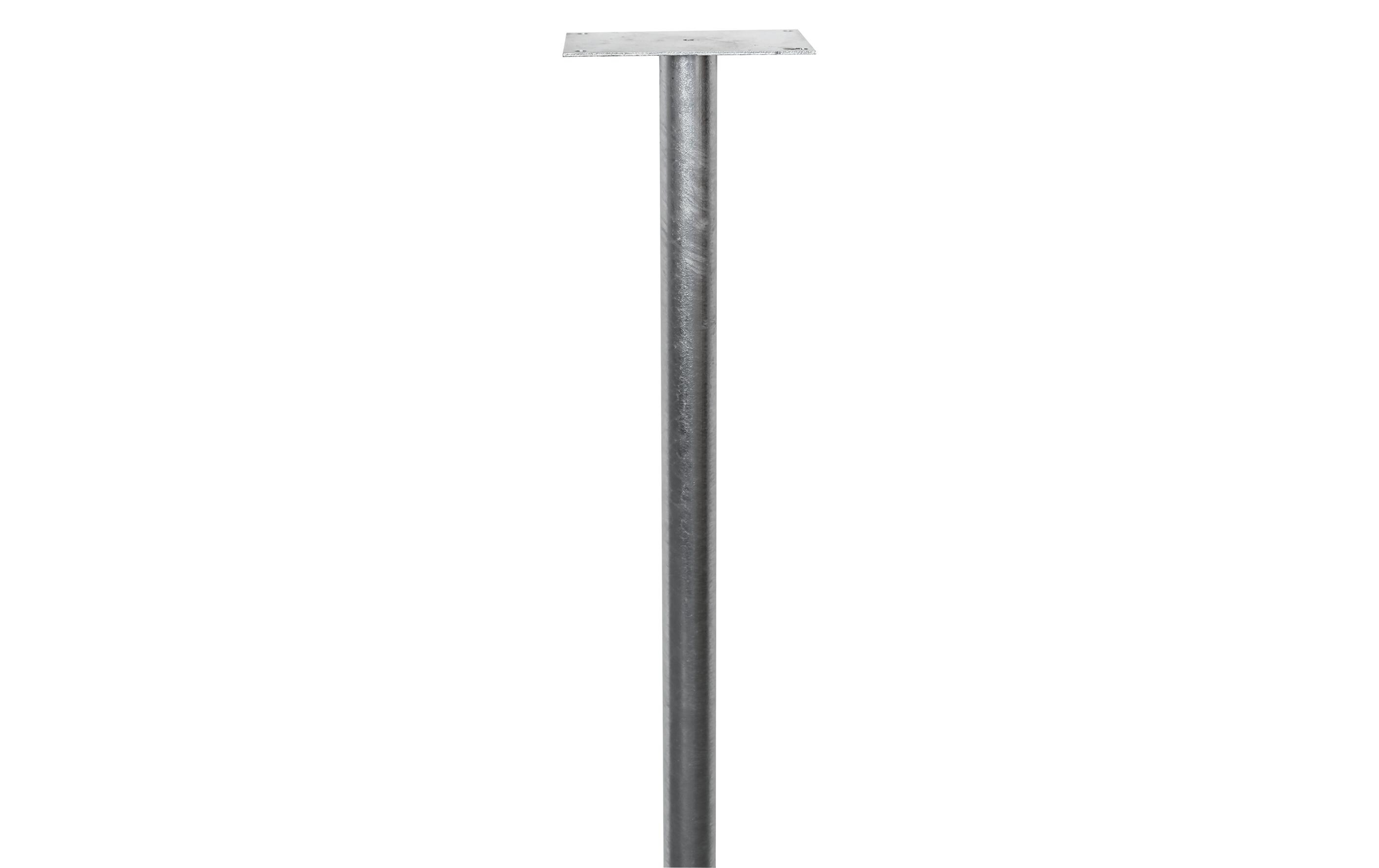 Briefkasten-Monostütze ø 65 mm x 1.14 m<br>Sockel für Huber Briefkasten