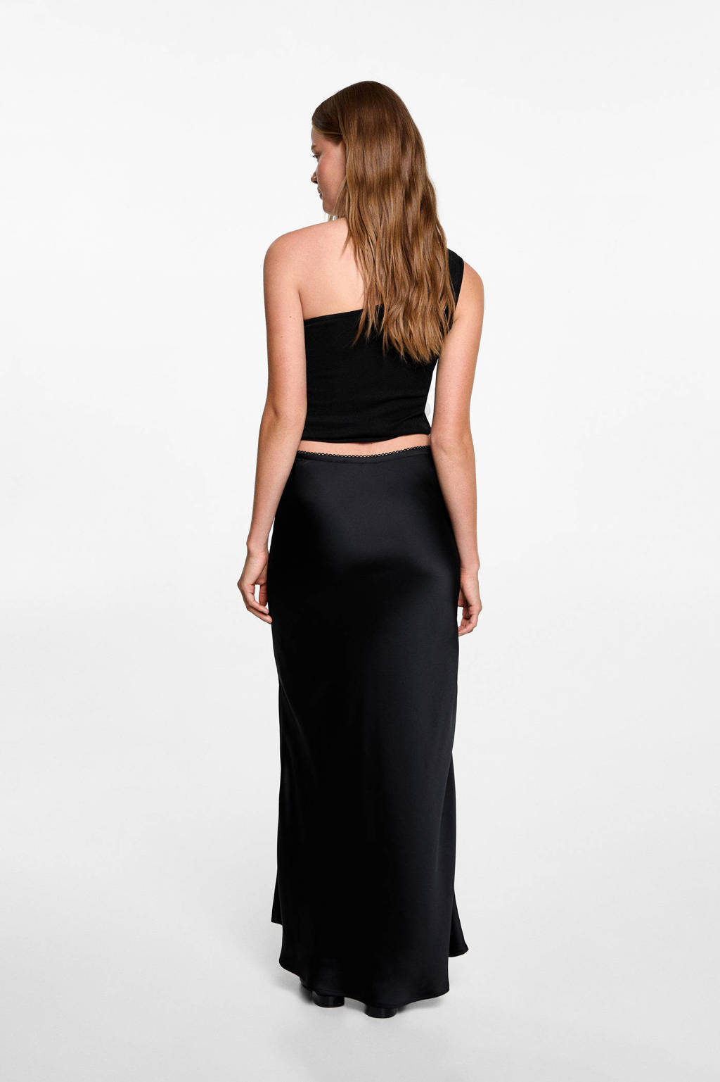 MANGO TEEN maxi rok zwart