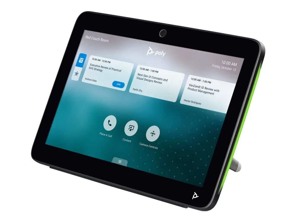 Poly TC10 - Uden strømledning - berøringscontroller - Certified for Zoom Rooms - sort