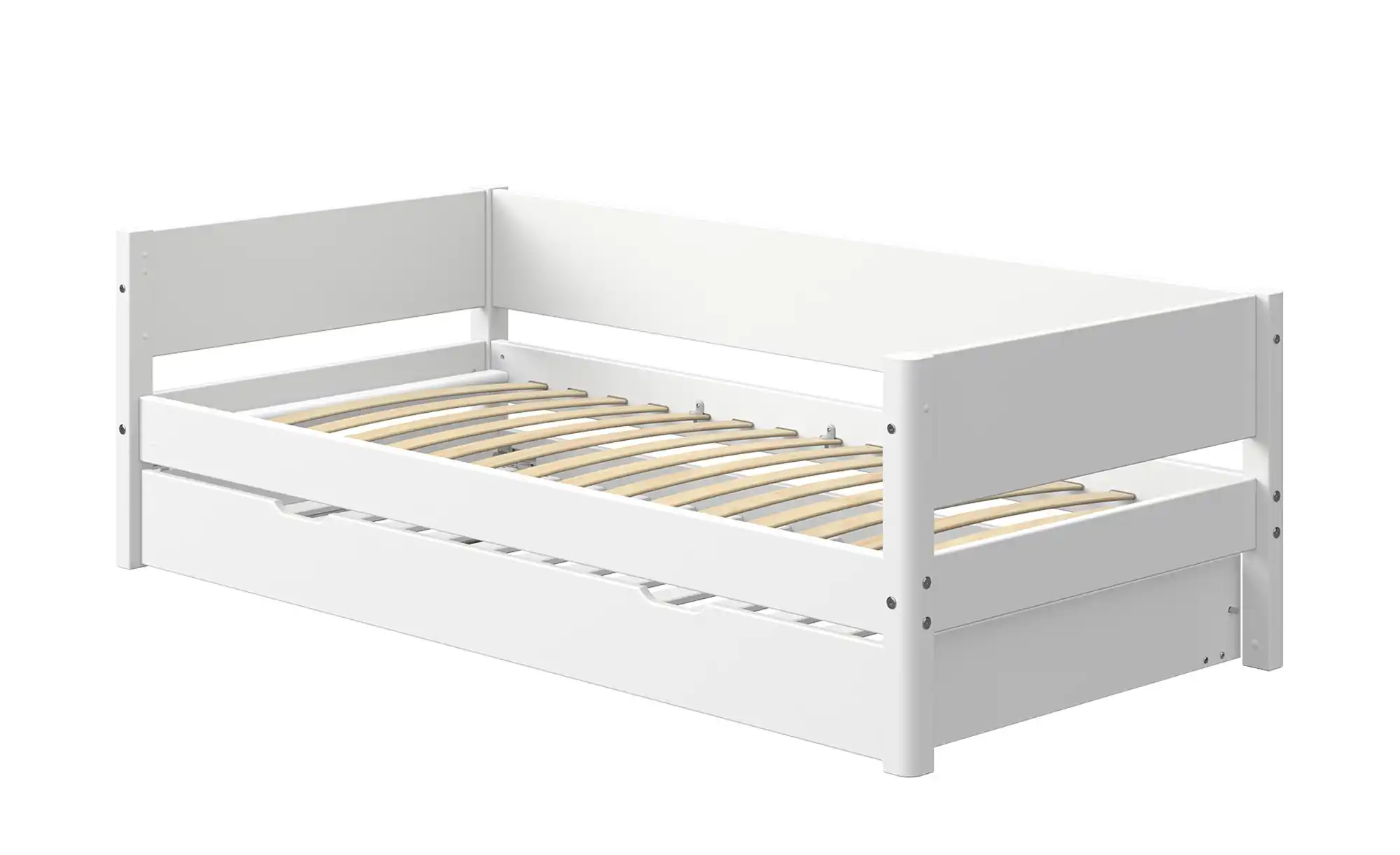 FLEXA Bett mit Ausziehbett Flexa White