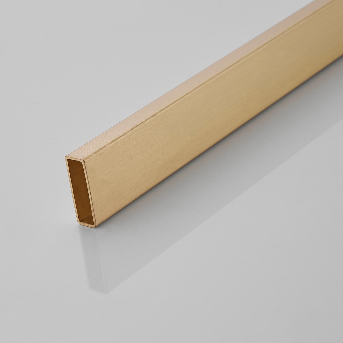 Saniclear Modern klemmen   stabilisatiestang 100cm geborsteld messing / mat goud