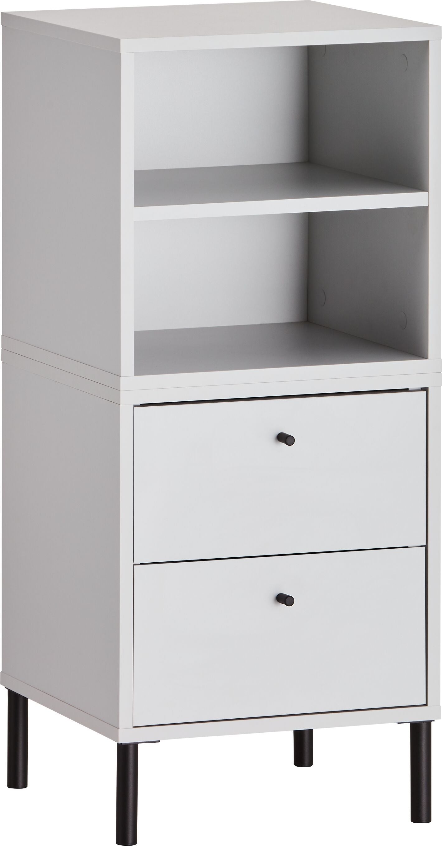 FINJA Kommode - Perlgrau / B: 40.0 cm x T: 36.0 cm x H: 92.0 cm