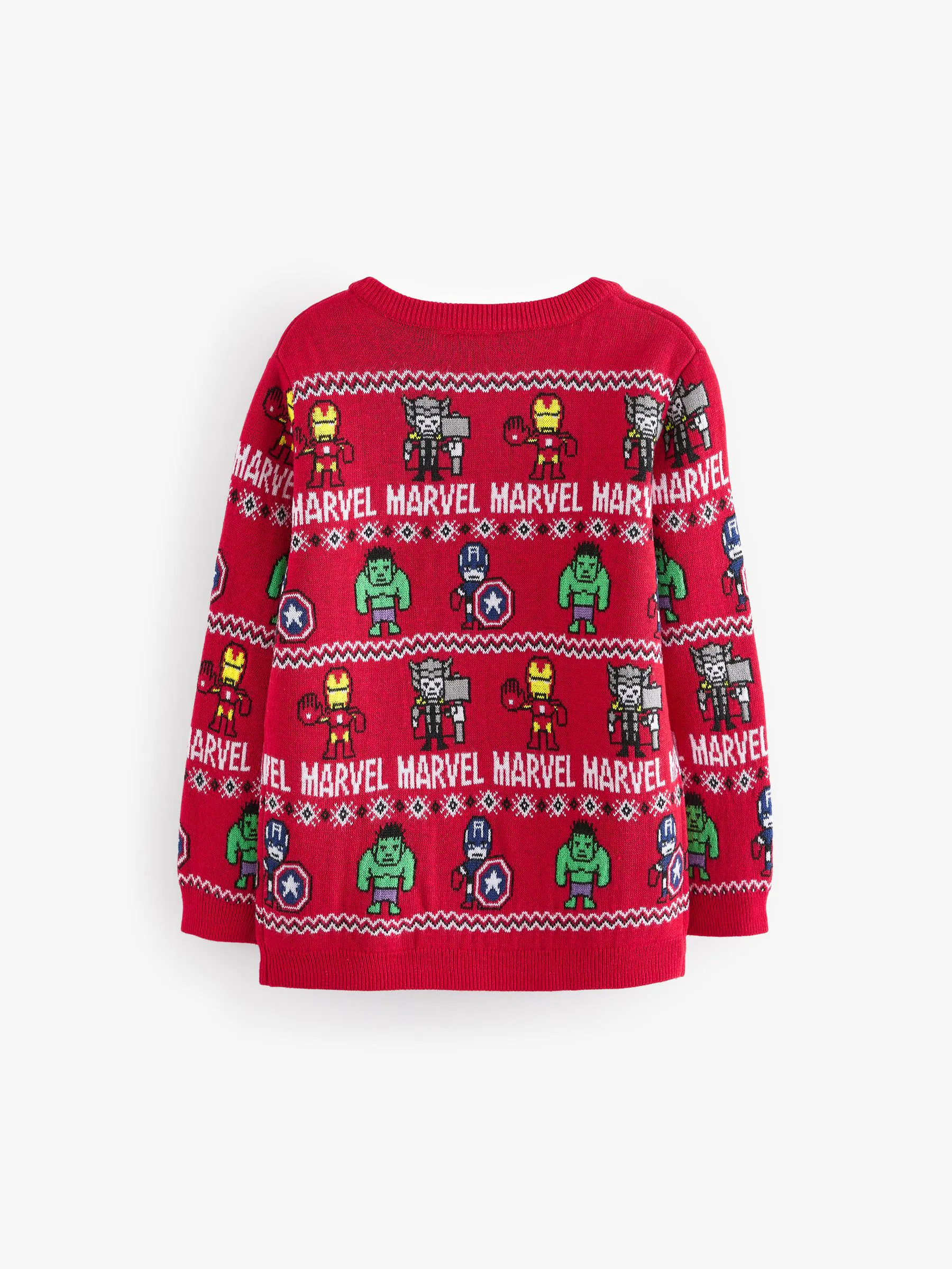 Marvel Avengers - Kersttrui met Fairisle-patroon en ronde hals (3 - 16 jr)