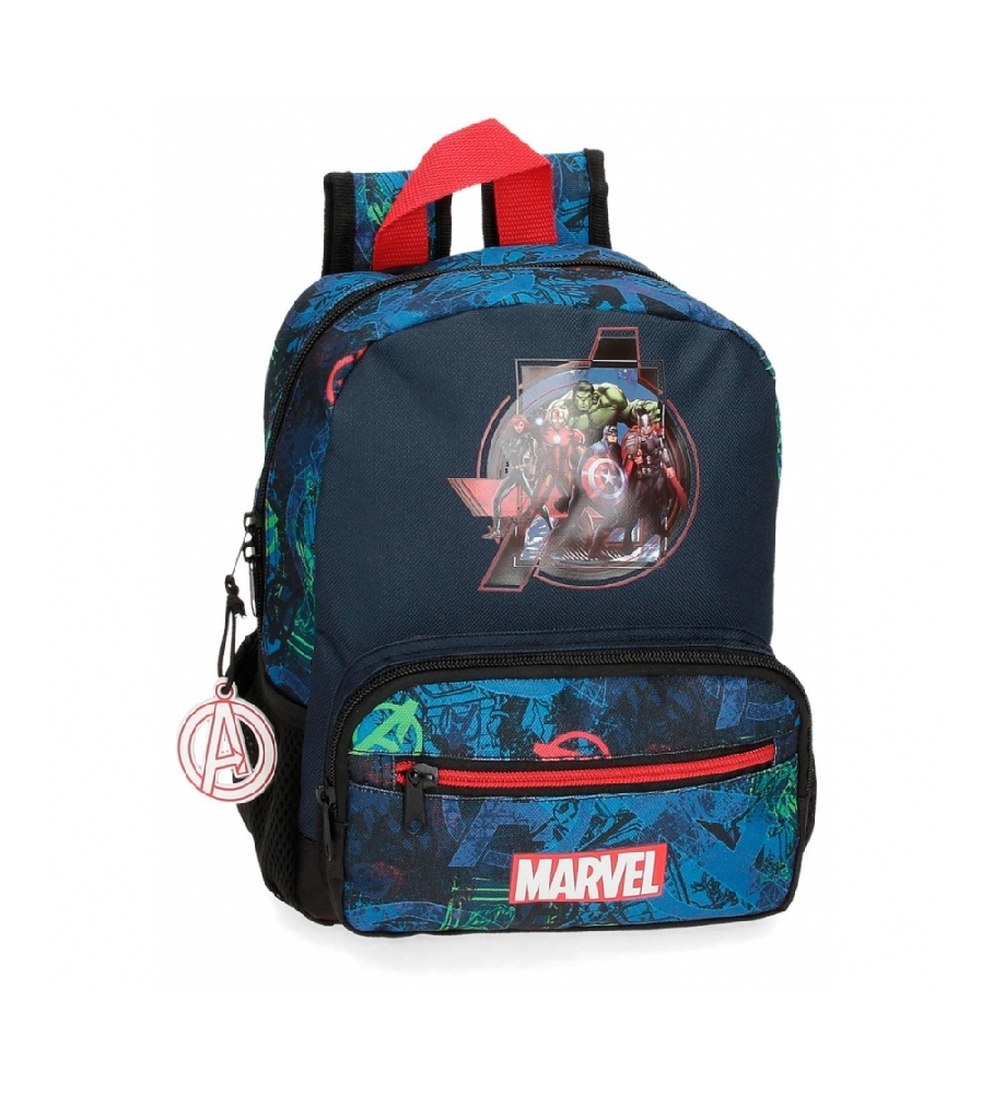 Mochila Joumma Marvel on the Warpath azul - 23x28x10cm -