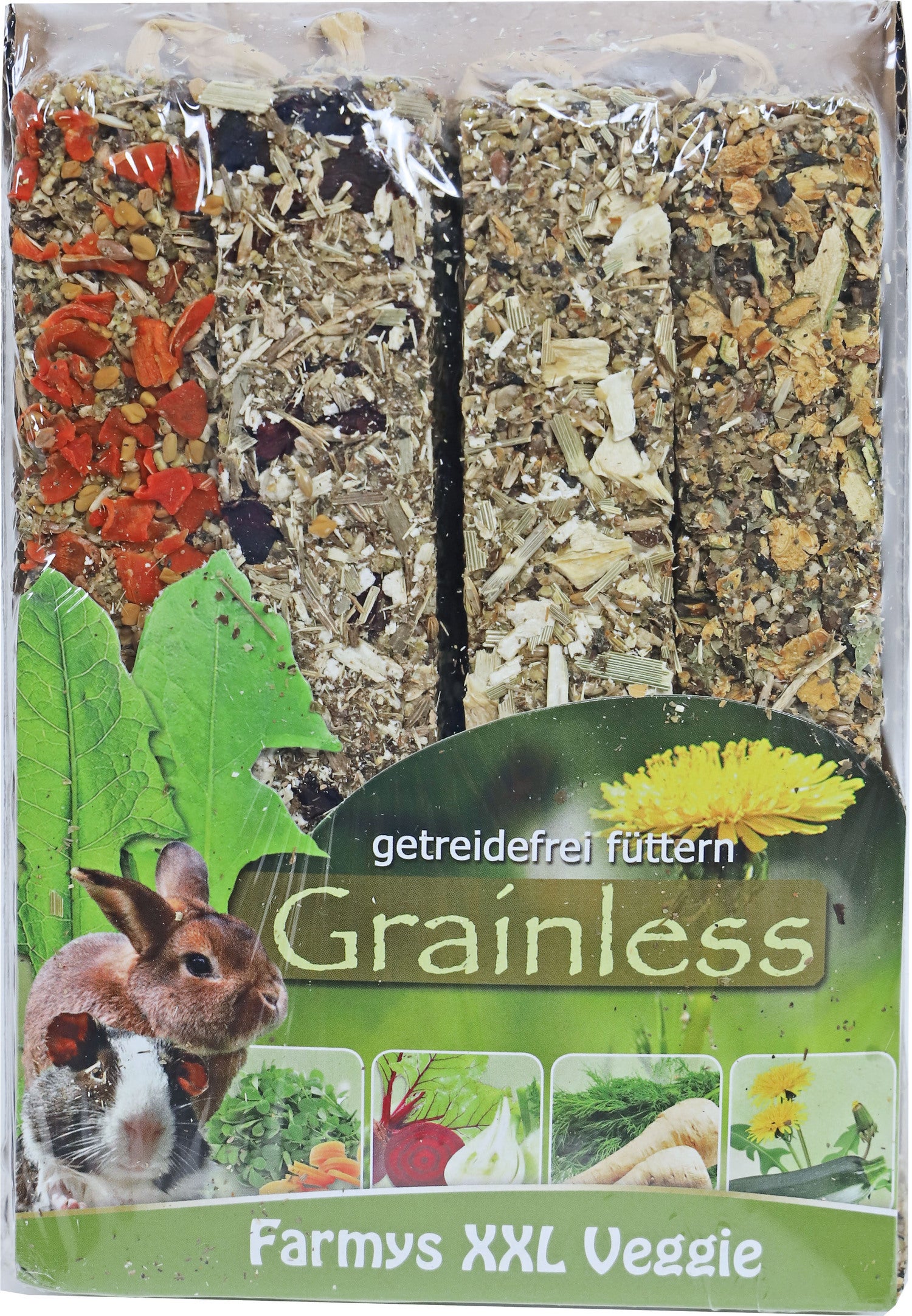 JR Farm knaagdiersnack veggie XXL 450 g 4 stuks