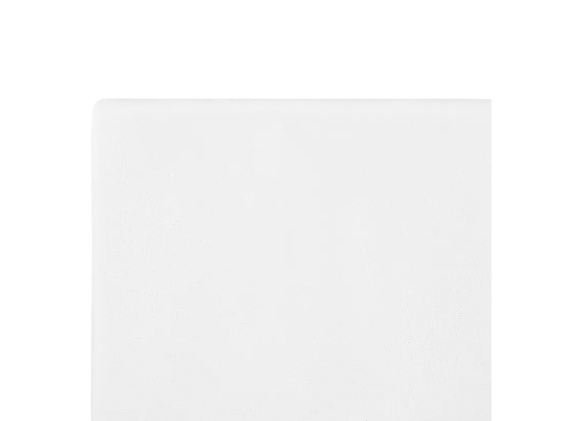 Revêtement de cadre de lit Velours FITOU 160 x 200 cm Blanc
