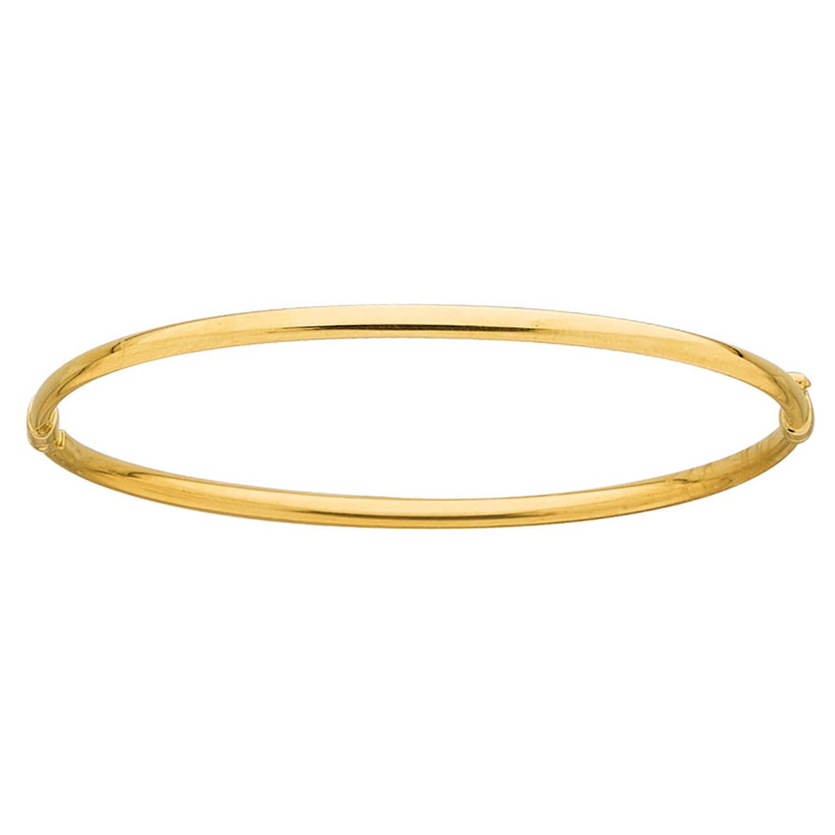 Bracelet jonc ouvrant rigide or 18 carats 3 mm