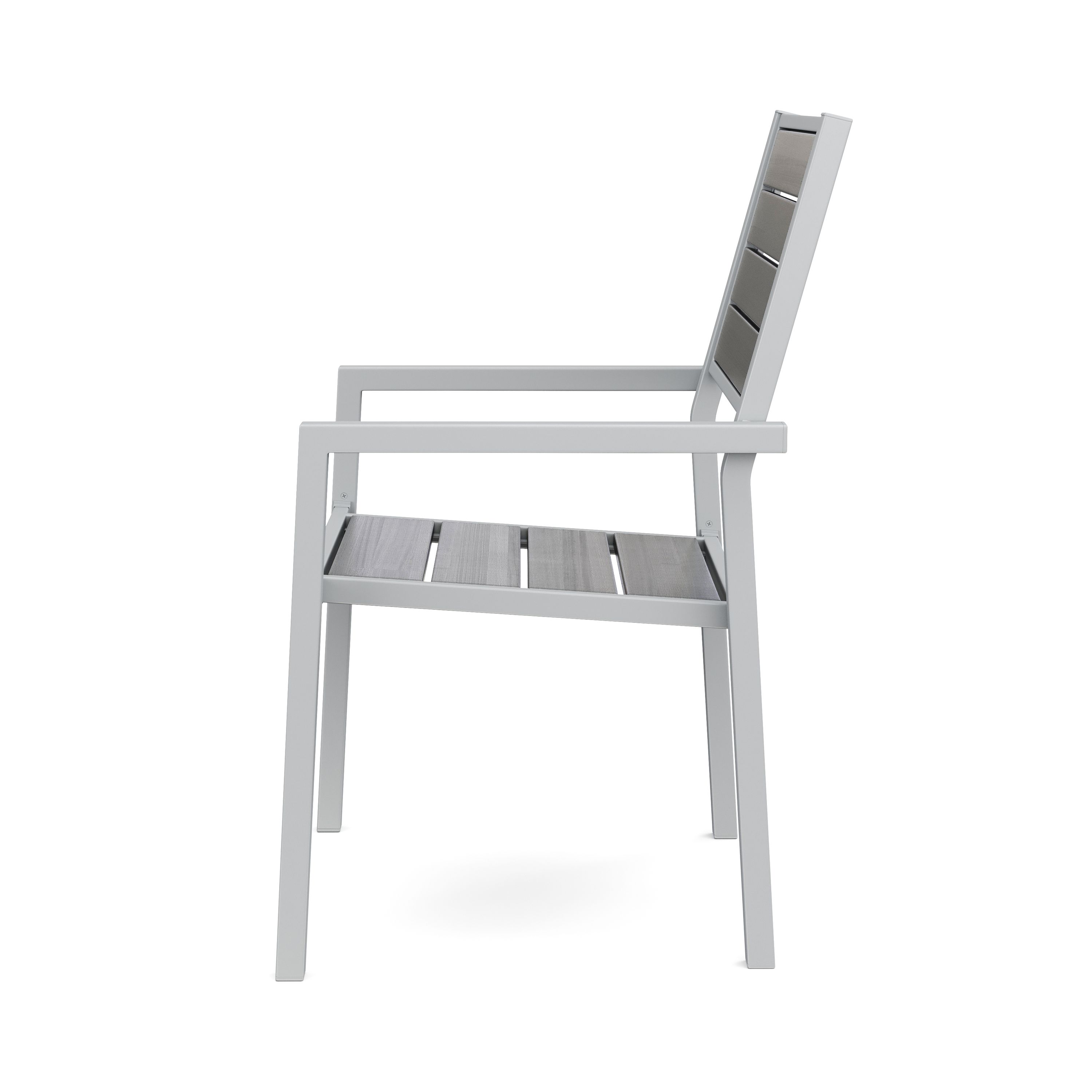 Gartenstuhl PELO 2er Set grau