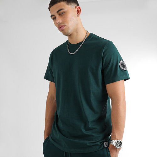 Ensemble Tee Shirt Et Short Jogging 1108 1090 Vert Foncé