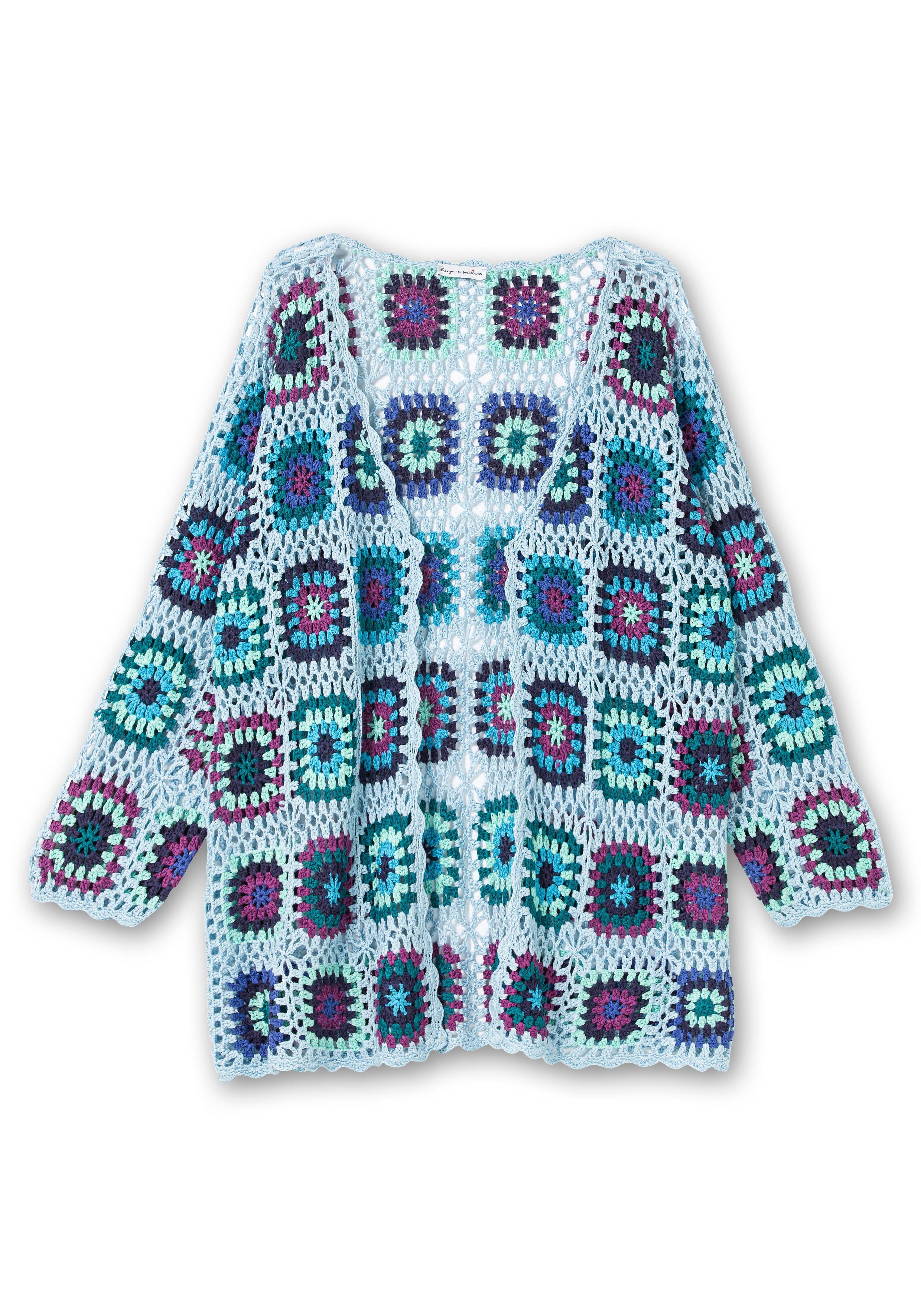 Strickjacke in Häkeloptik, mit Crochet-Muster
