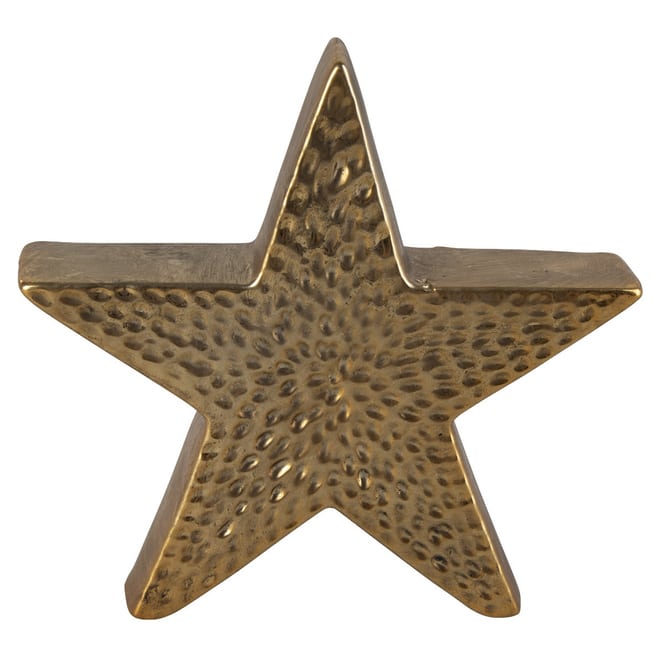 Standdeko - Stern - aus Keramik - ca. 14 x 3,5 x 13 cm