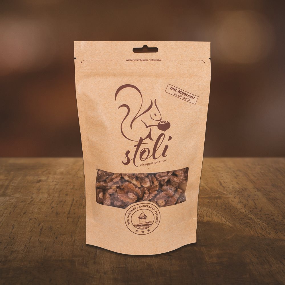 STOLI Baumnüsse<br>250 g, Beutel, mit Meersalz