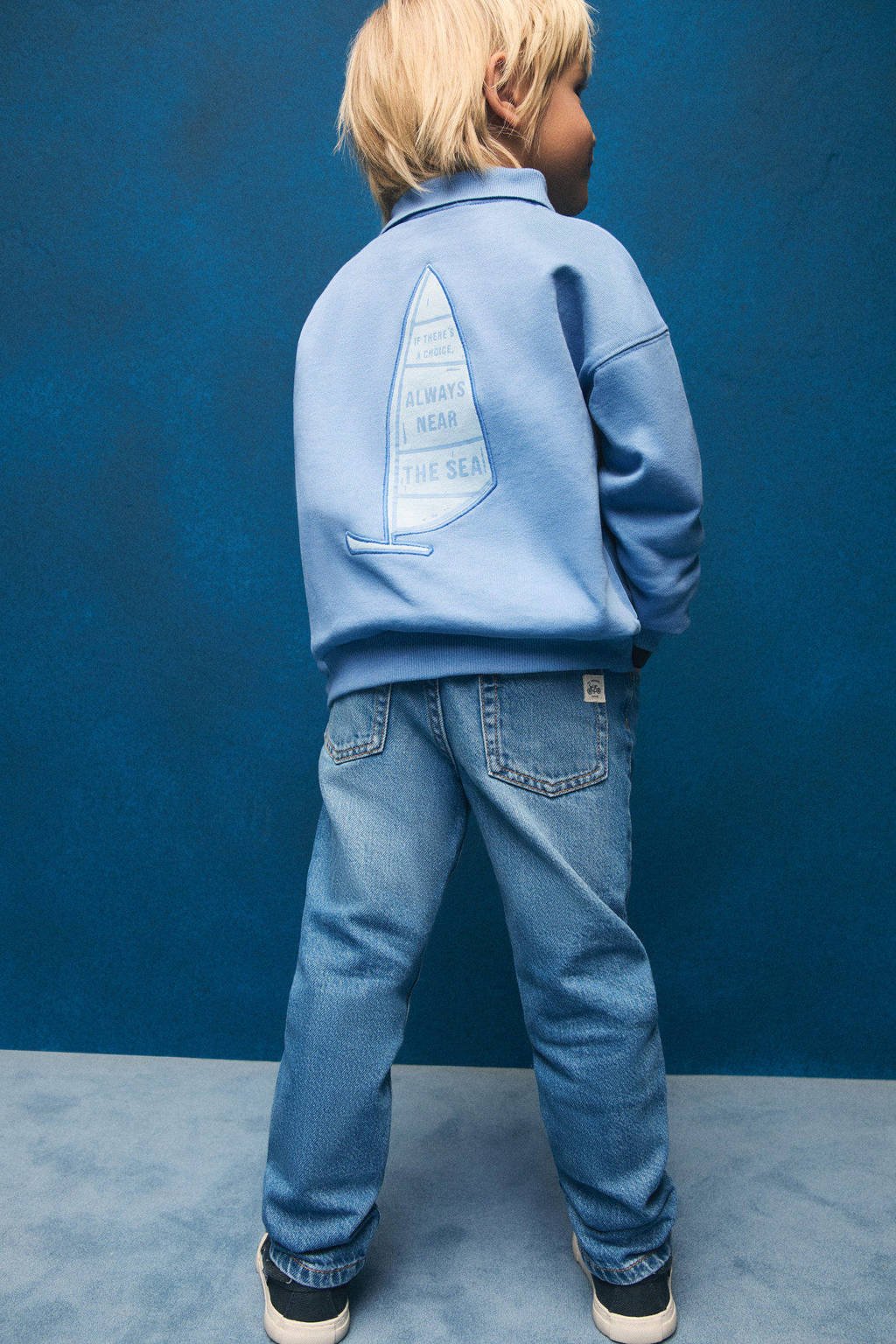 Mango Kids sweater lichtblauw