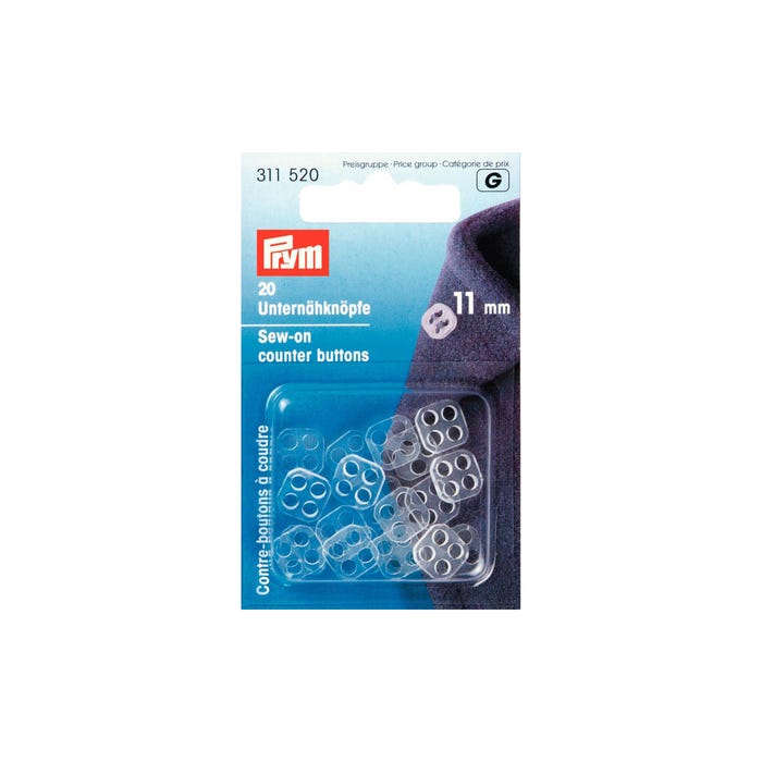 Prym-20 tegenzetknopen 11 mm