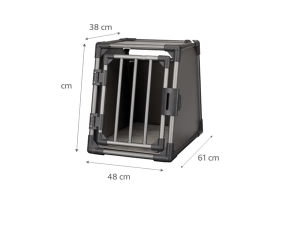 Trixie Transport box, aluminium, S: 48 × 56 × 61 cm, graphite