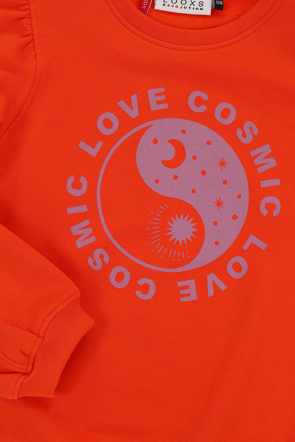LOOXS sweater met printopdruk oranje