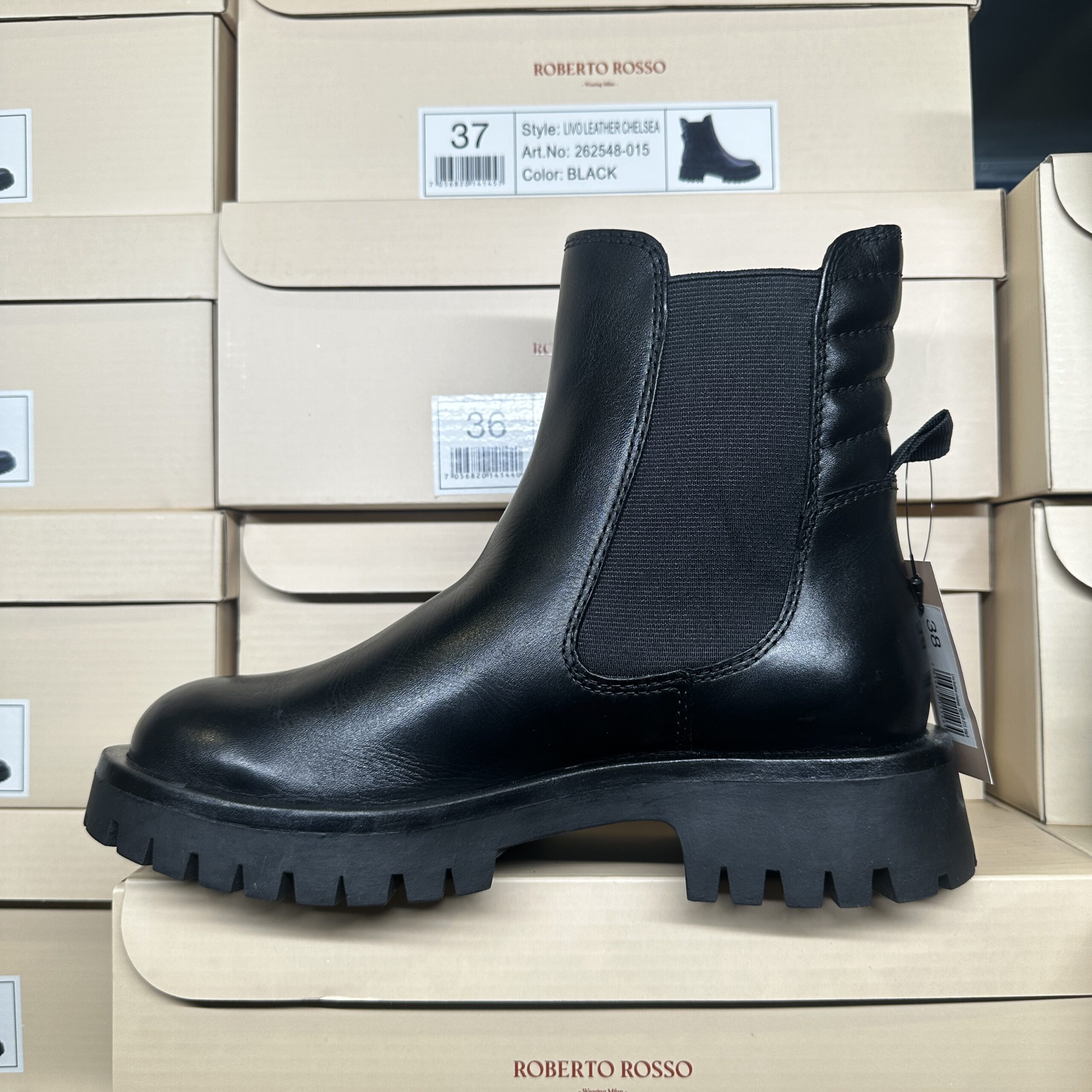 Roberto Rosso - Livo Leather Chelsea Black