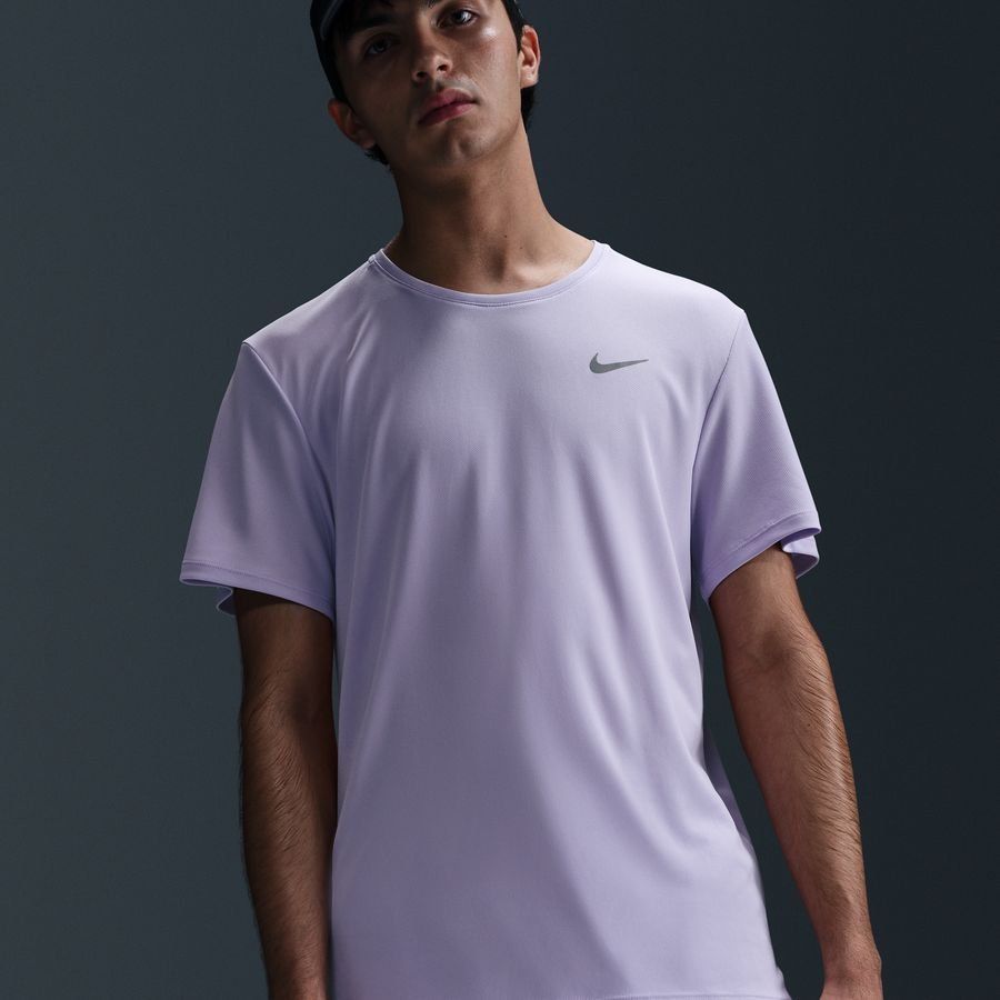 Nike T-shirt Running Dri-FIT UV Miller - Hydrangeas/Argenté
