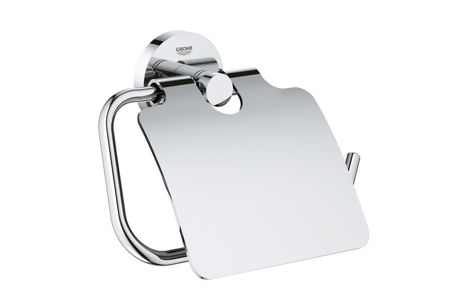 Toilettenpapierhalter Essentials Chrom, mit DeckelHalterung