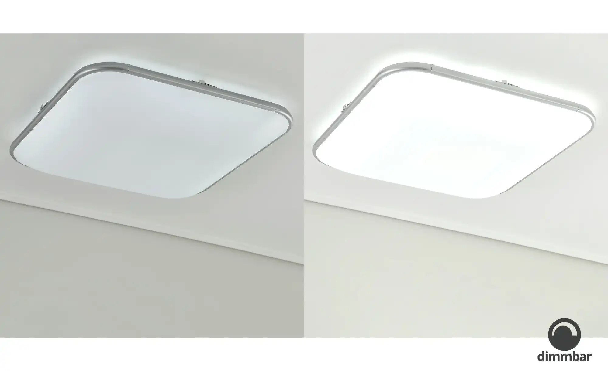 Meisterleuchten LED-Deckenleuchte, Acryl weiß, quadratisch
