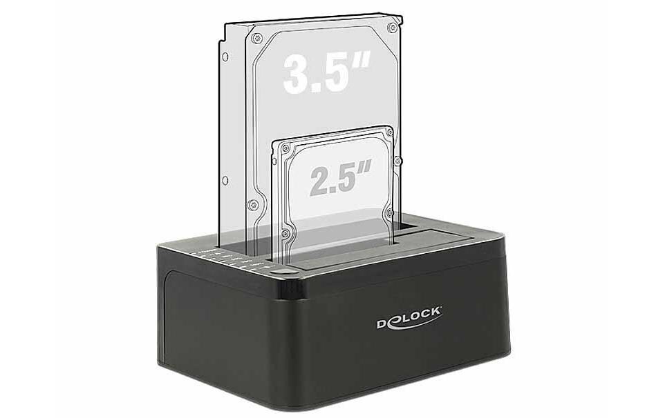 Docking- und Klonstation Dual SATADockingstation für zwei 2,5