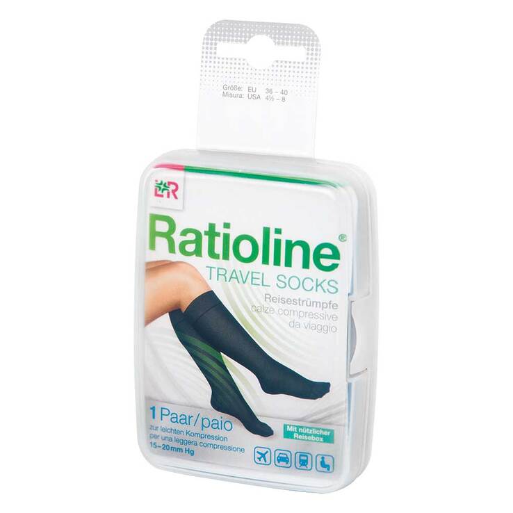 Ratioline Travel Socks Größe 36 - 40, 2 St