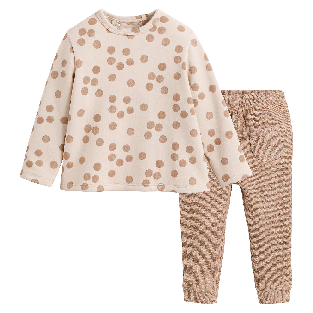 COLEÇÃO LA REDOUTE<br>Conjunto de 2 peças: suéter e calça