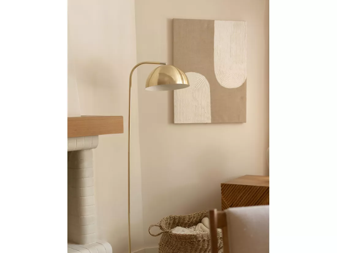 Peinture à l'huile décorative faite à la main cadre marron 80x100cm - NIKI - DECOWOOD