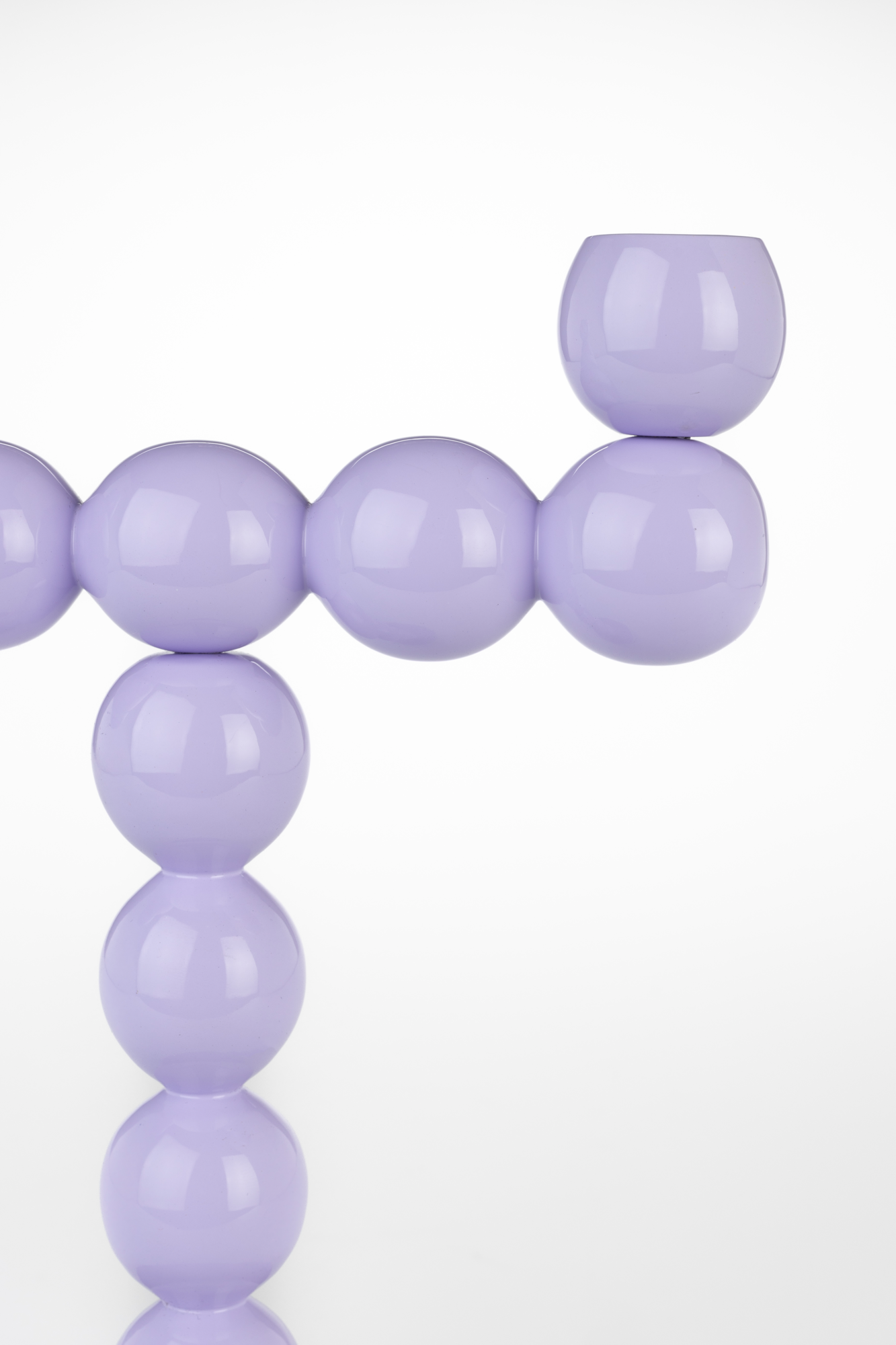 Kandelaar BUBBLES TWO LILAC