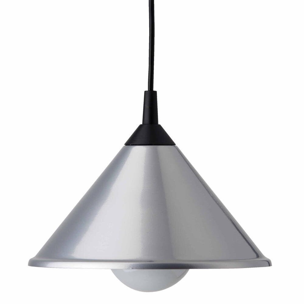 Bistro hanglamp in zilver E27