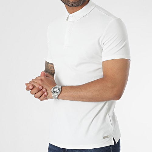 Polo Manches Courtes Blanc