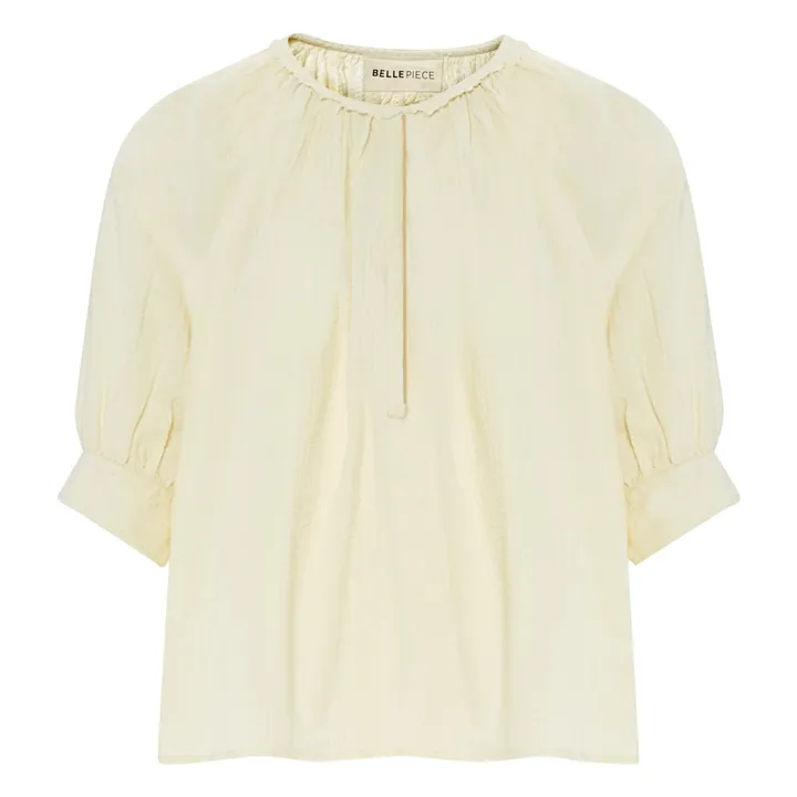 BELLEPIECE Blouse Emilia Rayures Dobby | Ecru