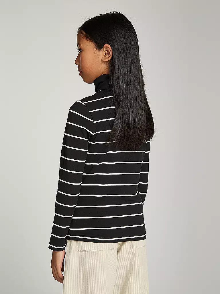CALVIN KLEIN JEANS Mädchen Langarmshirt  schwarz