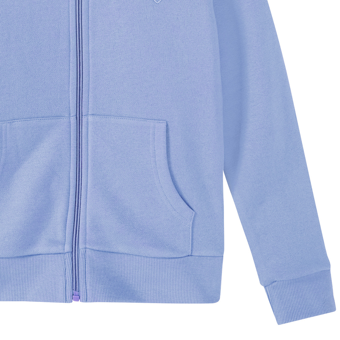 Famy Mädchen Sweatjacke mit Bio-Baumwolle lila