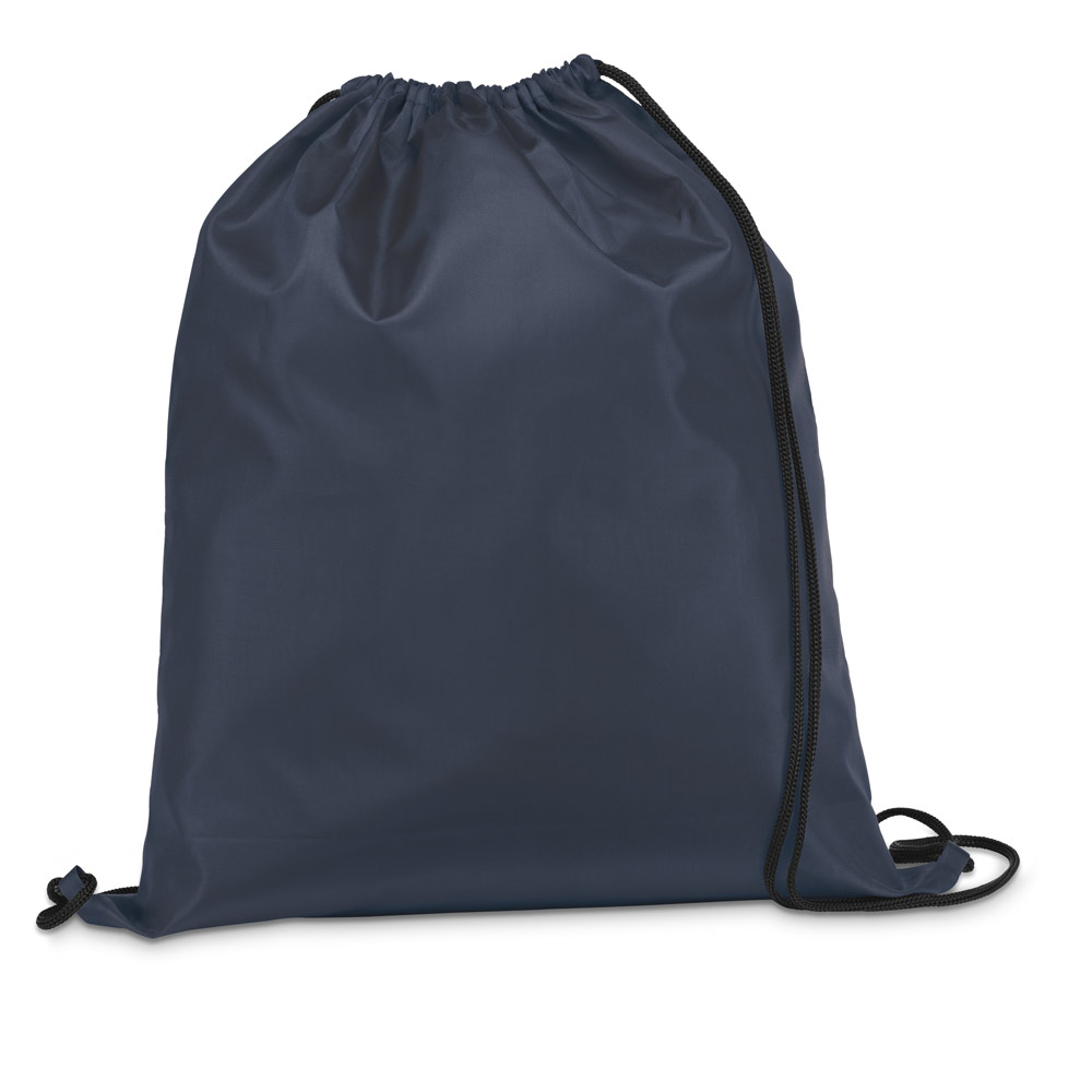 hi!dea 92910 - Sac à dos 210D avec cordons de serrage noirs