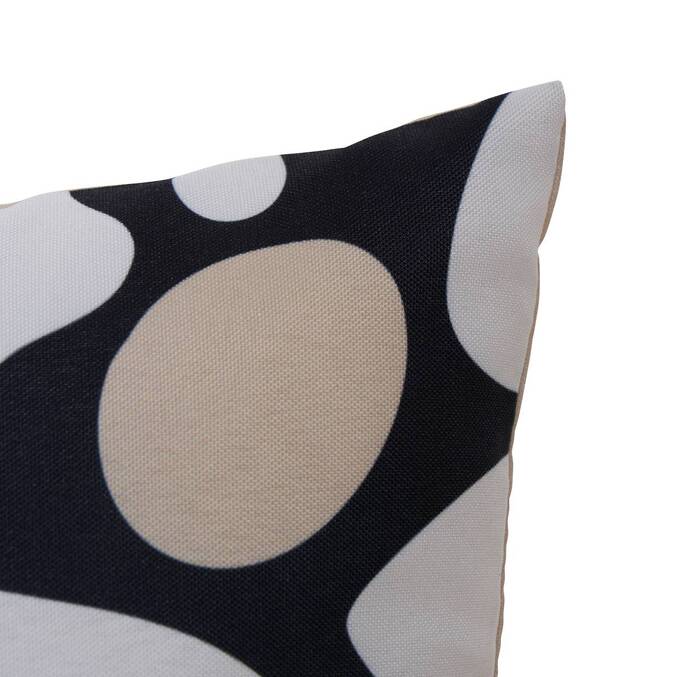 Housse de coussin d'extérieur rectangulaire NOLAN Noir