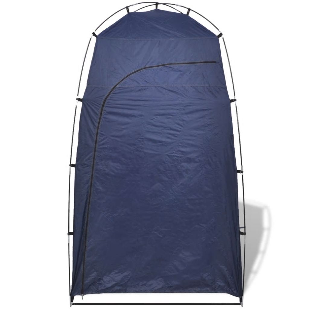 Tenda Vidaxl Azul para Chuveiro/Banheiro/Vestiário