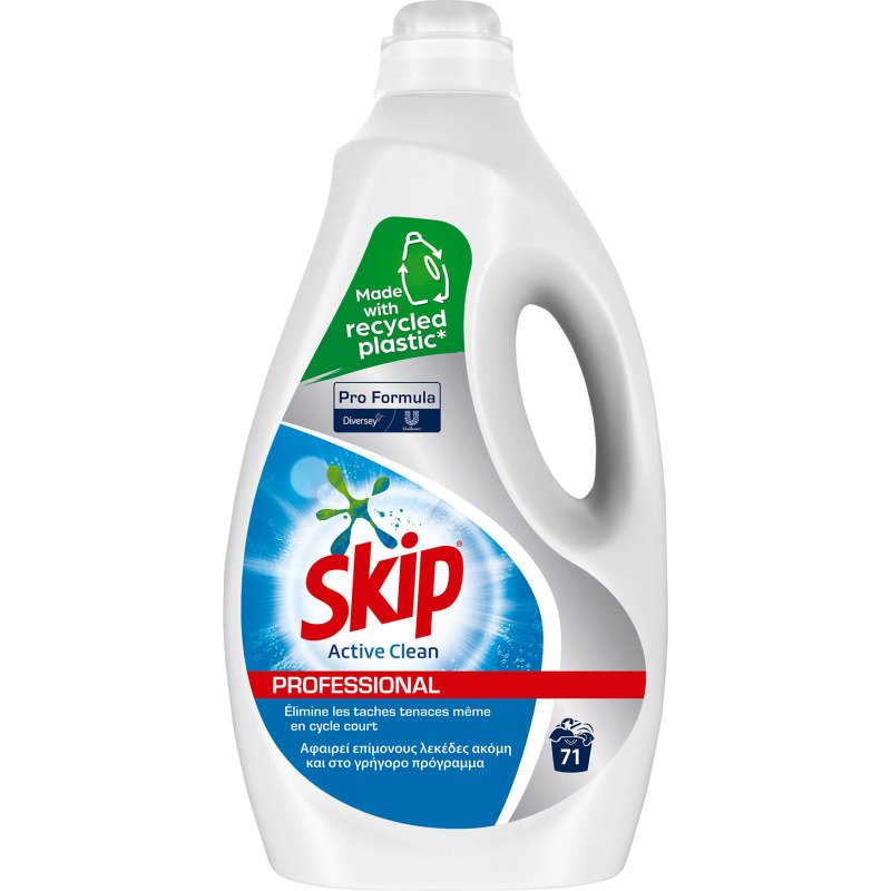 Lessive liquide Skip professional - 71 lavages - Bidon de 5 L