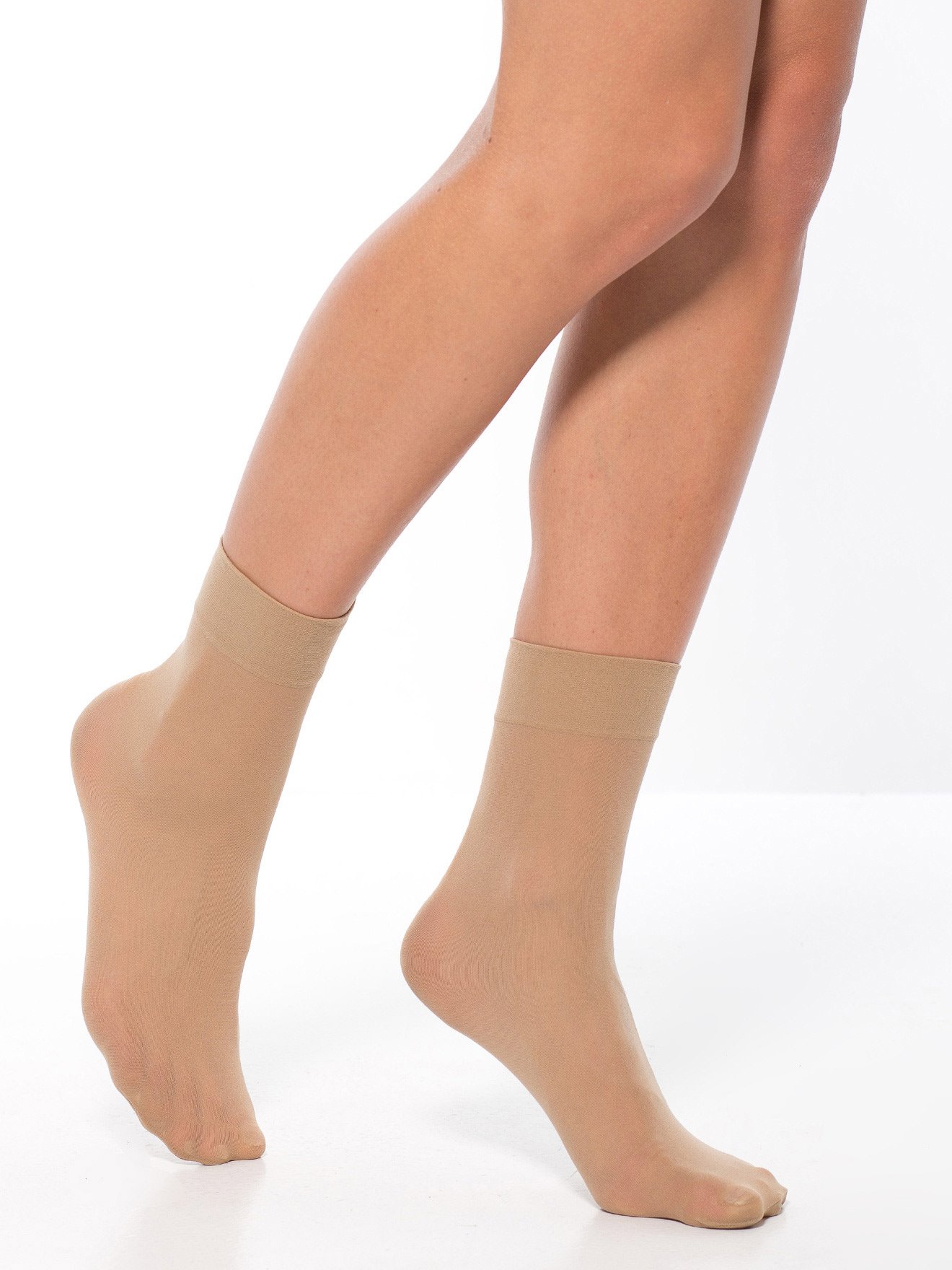 Mi-chaussettes 40 deniers lot 7 paires