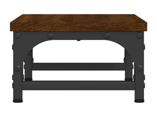 Support de moniteur chêne marron 37x23x14 cm bois d'ingénierie