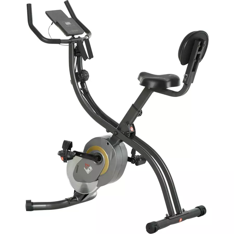 HOMCOM 2-in-1 Fahrradtrainer schwarz, grau