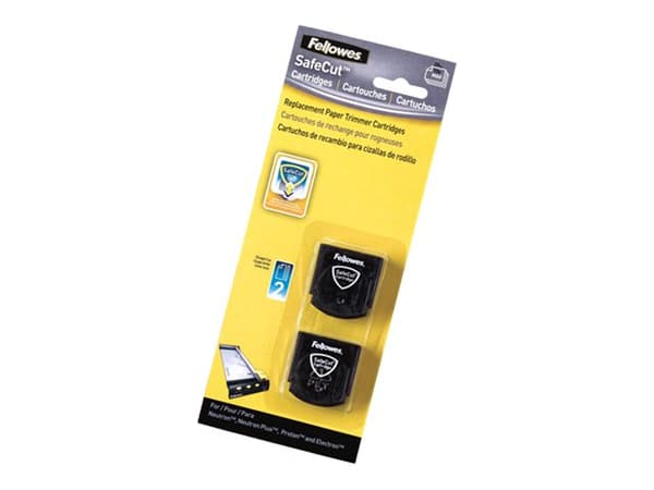 Fellowes SafeCut - Utskiftningsbladpatron (en pakke 2) - for Fellowes Electron A3, Electron A4, Neutron A4, Neutron Plus A4, Proton A3, Proton A4