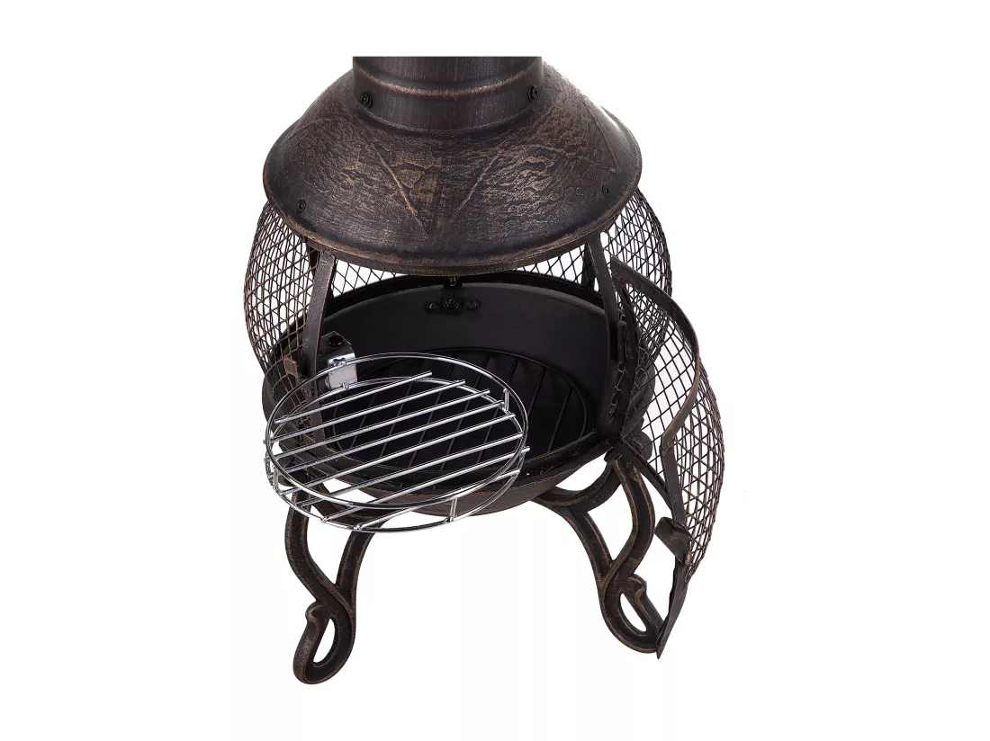 Foyer avec grille TACORA Métal Noir