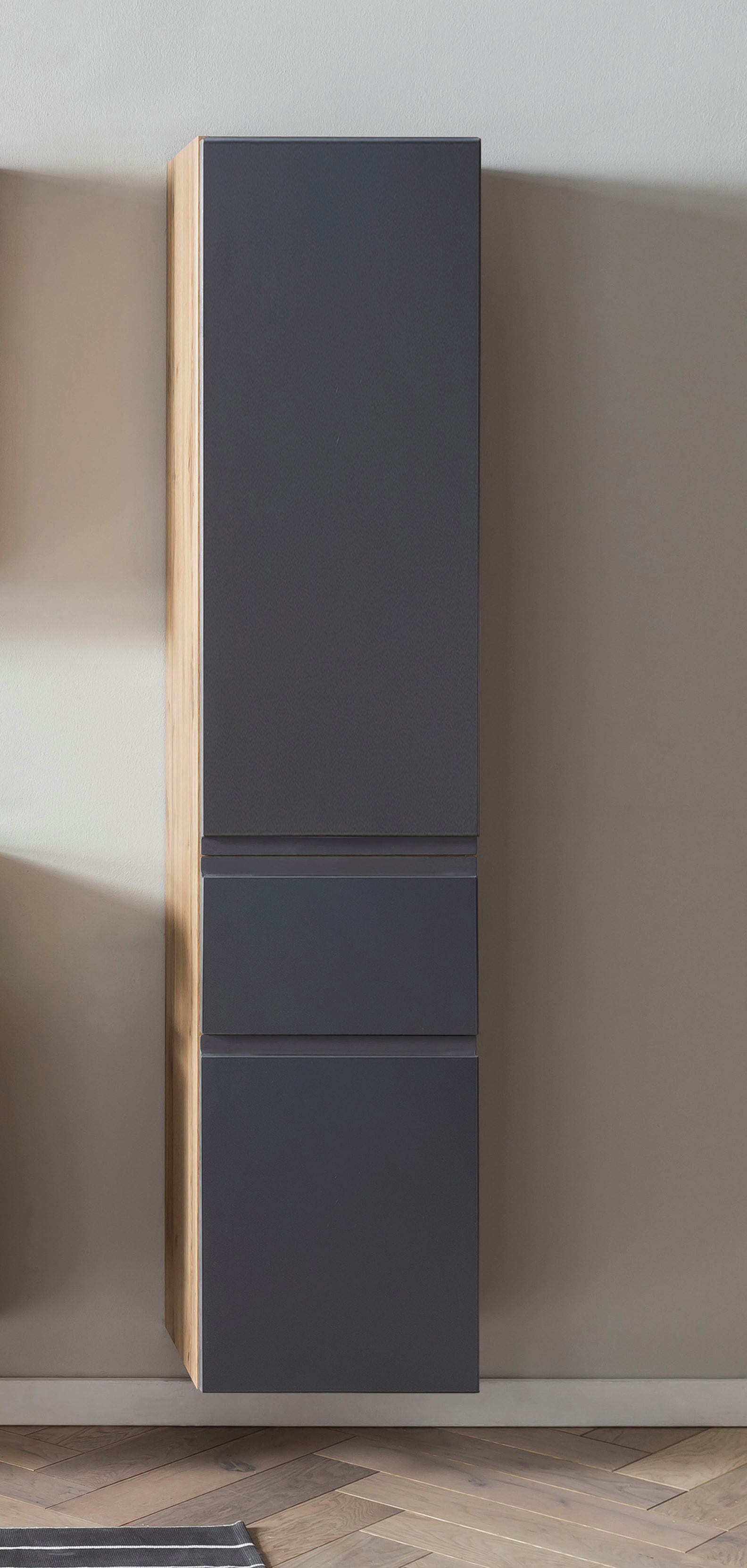 Hochschrank Gent grau B/H/T 40x180x35 cm