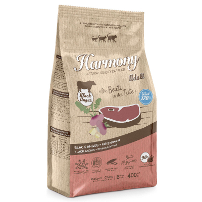 Harmony Cat Natural Trockenfutter kaltgepresst Adult Black Angus