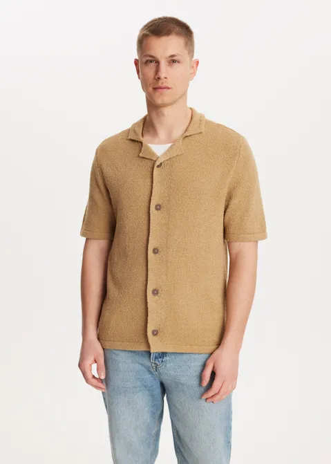 Bouclé vest bruin (BRN)