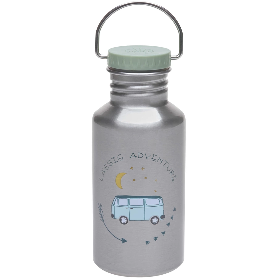 LÄSSIG Trinkflasche aus Edelstahl, Adventure Bus 500 ml