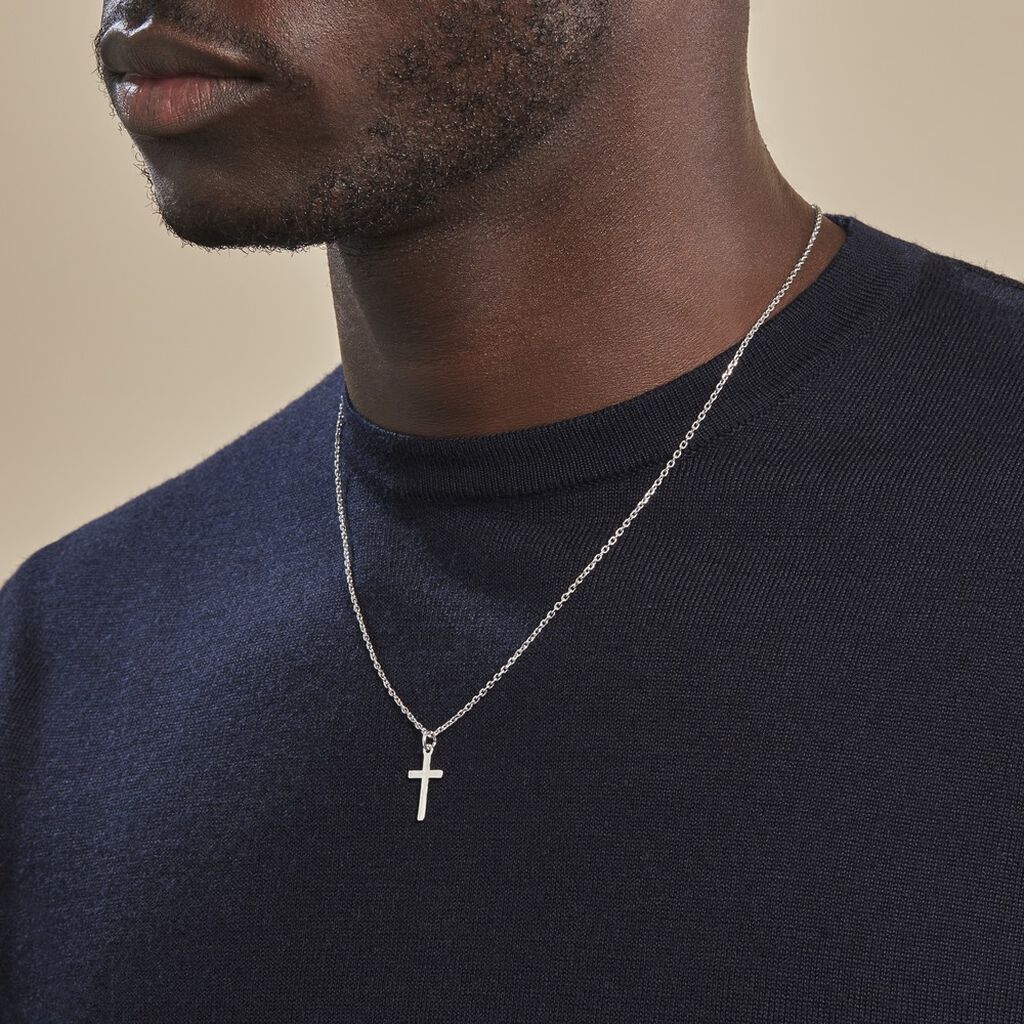 Pendentif Aisse Argent Blanc